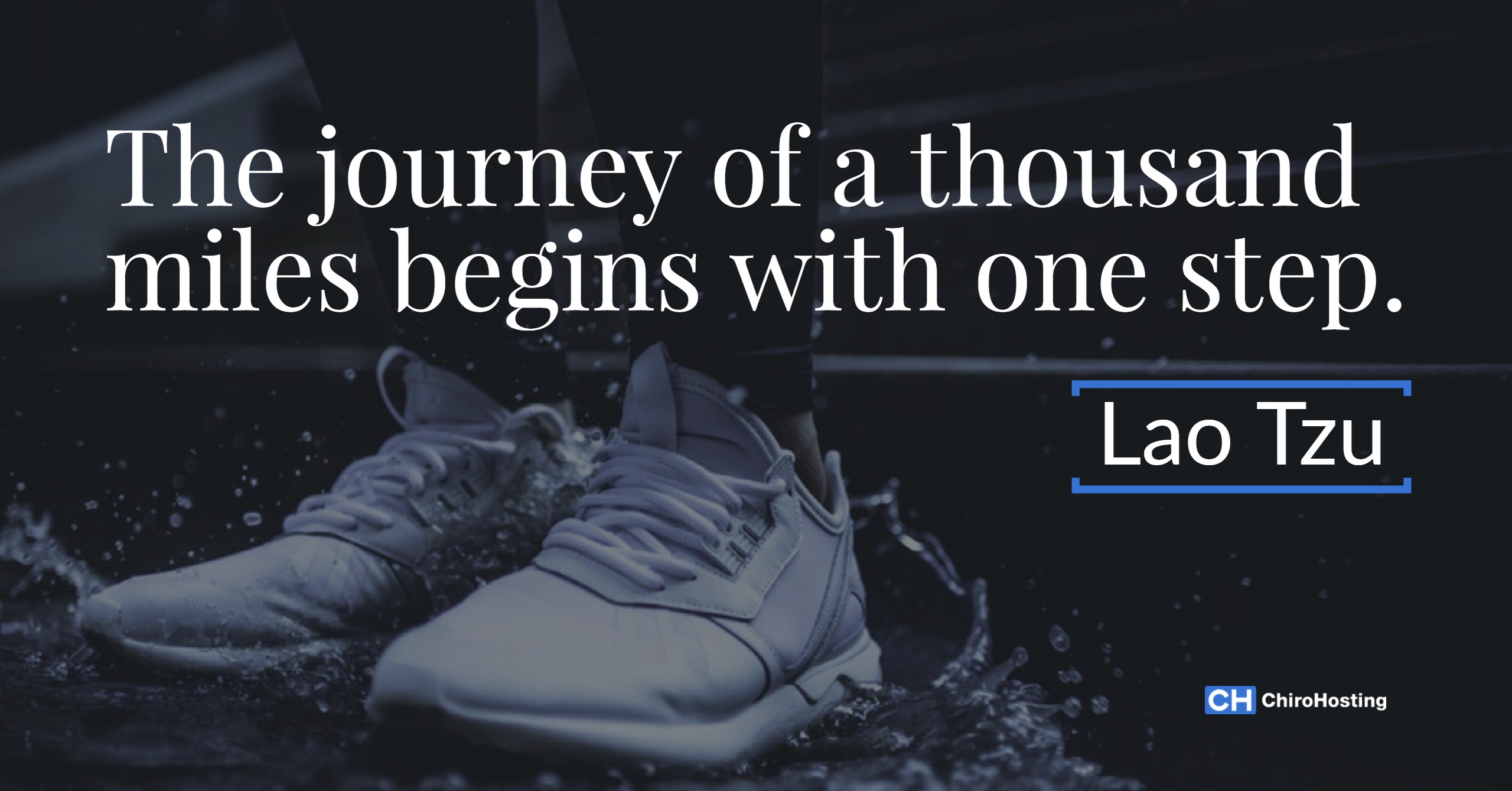 The Journey of a Thousand Miles Begins with on Step